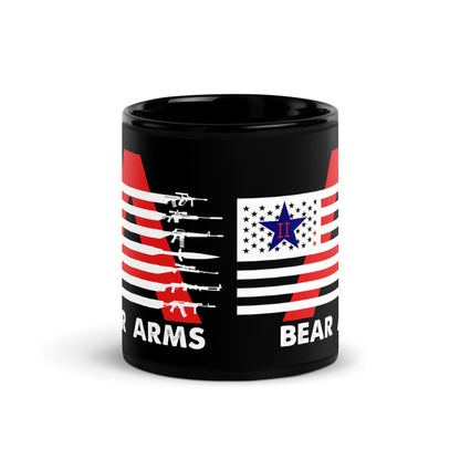 Ceramic Mug Black "Bear Arms"