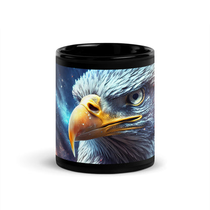 Ceramic Mug Black "Glowing Eagle"