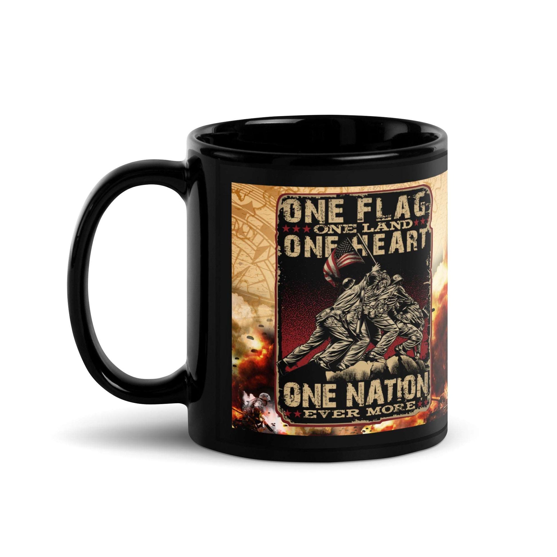 Ceramic Mug Black "One Nation"