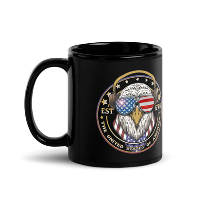 Ceramic Mug Black "Eagle Emblem"