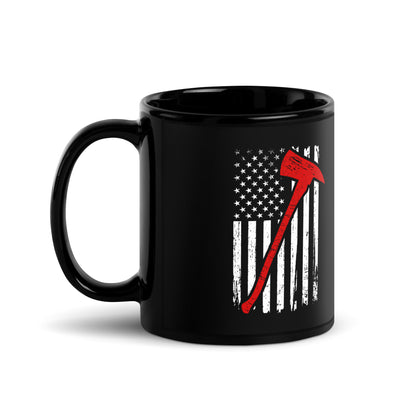 Ceramic Mug Black "Once & Always A Firefighter"