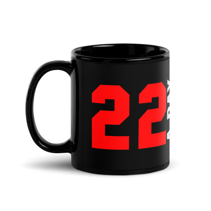 Ceramic Mug Black "22 A Day"