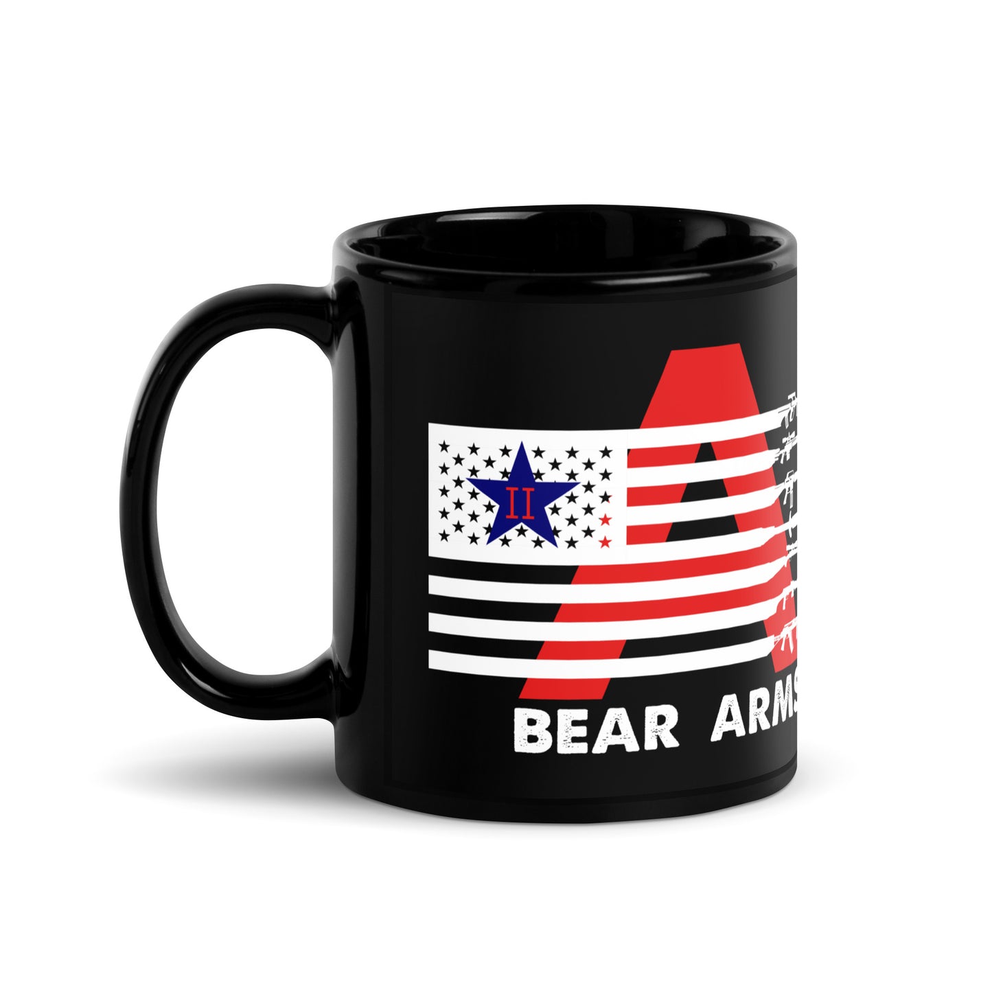 Ceramic Mug Black "Bear Arms"