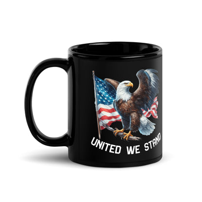 Ceramic Mug Black "Patriot 1776 - United We Stand"