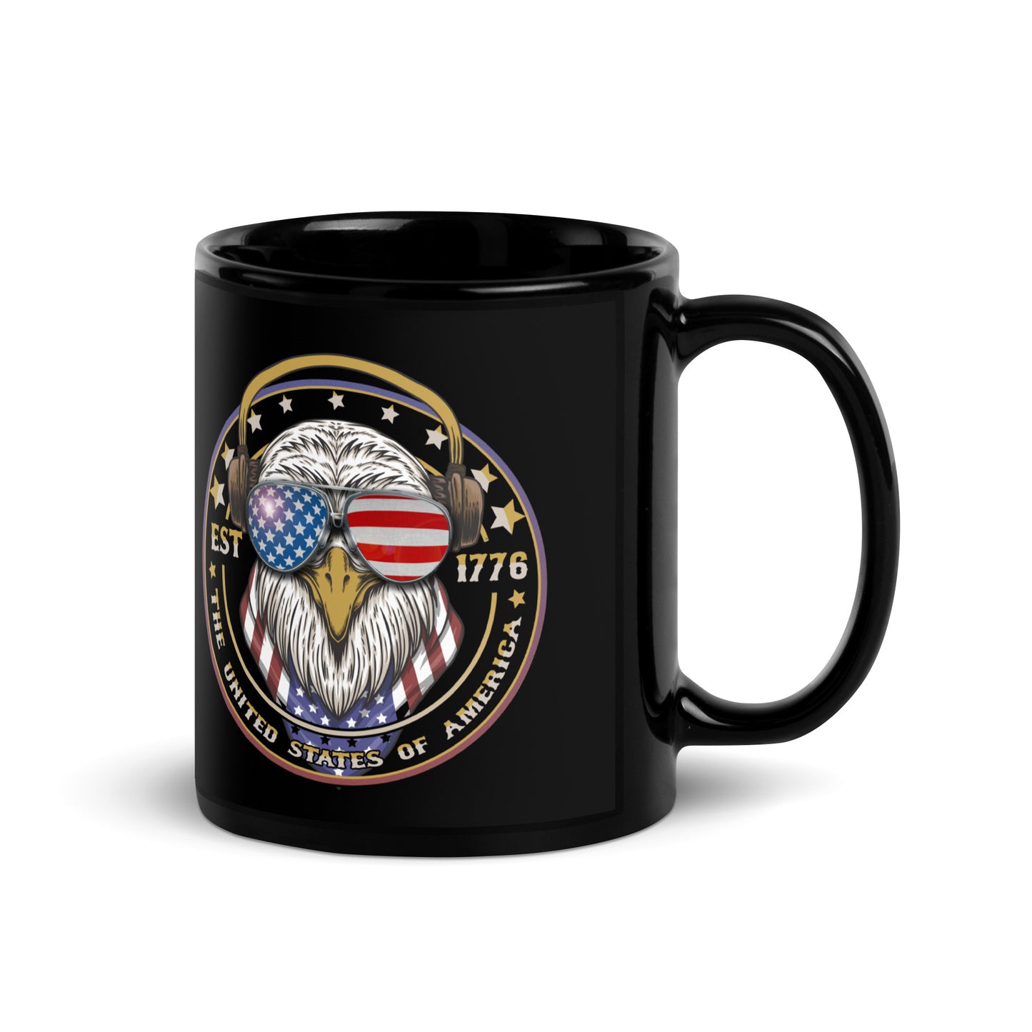 Ceramic Mug Black "Eagle Emblem"