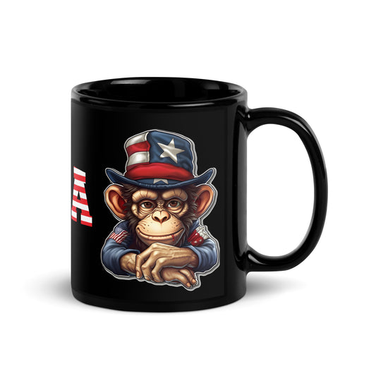 Ceramic Mug Black "USA - Ape's"