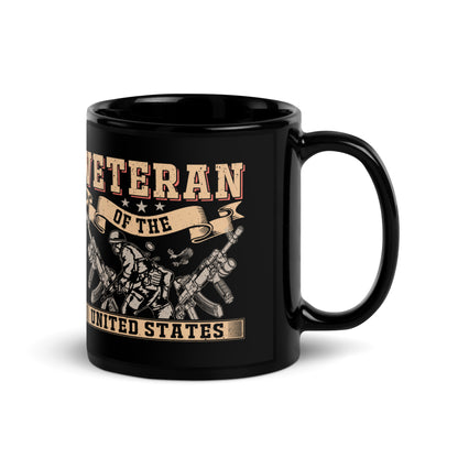 Ceramic Mug Black "Veteran of the United States"