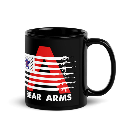 Ceramic Mug Black "Bear Arms"