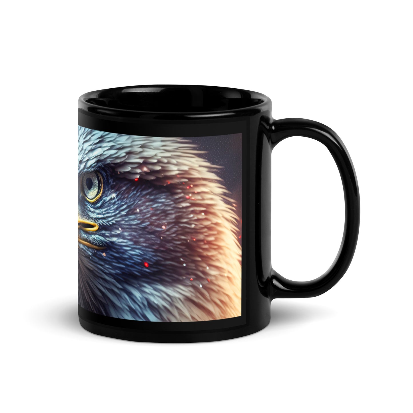 Ceramic Mug Black "Glowing Eagle"