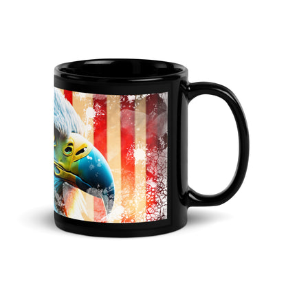 Ceramic Mug Black "American Eagle"