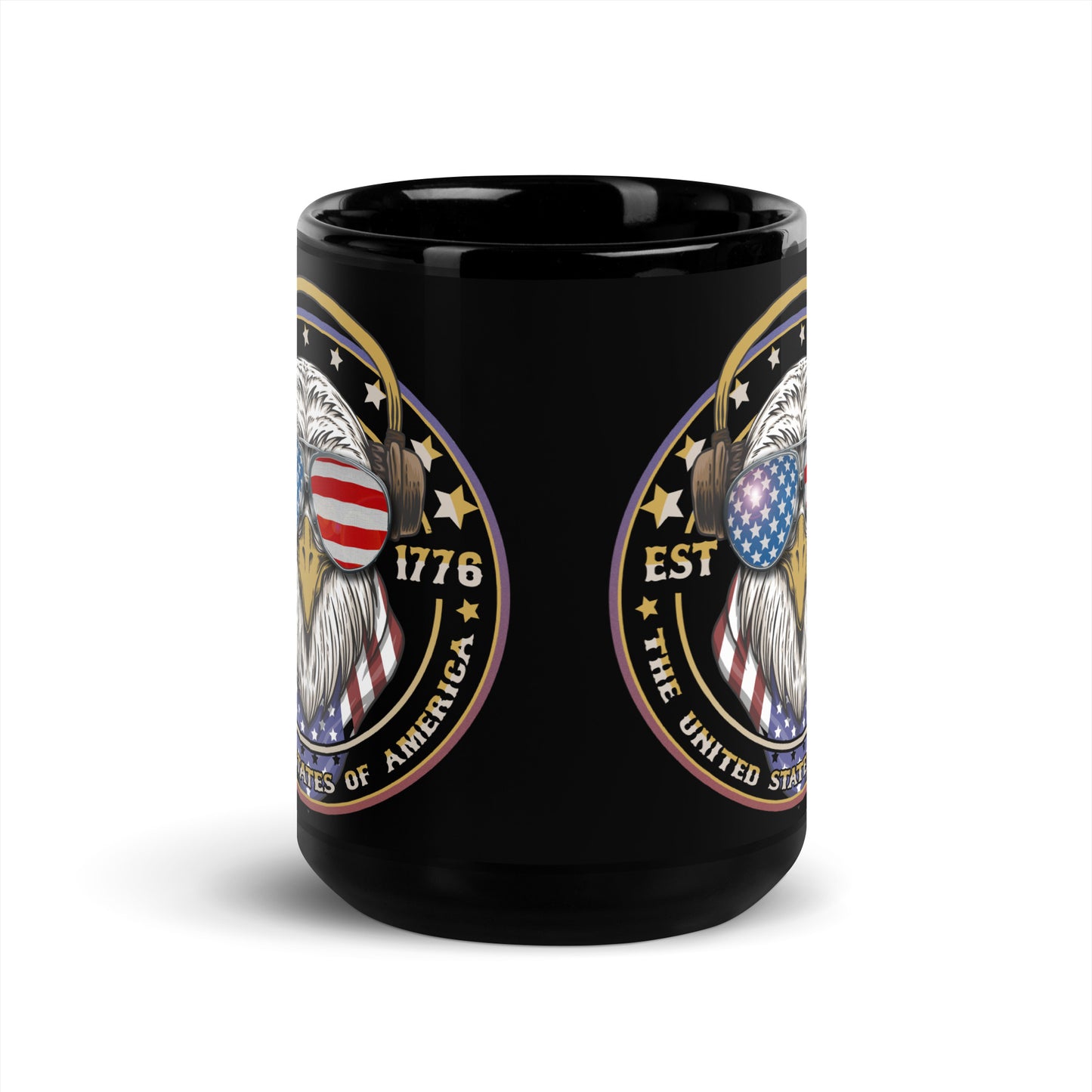 Ceramic Mug Black "Eagle Emblem"