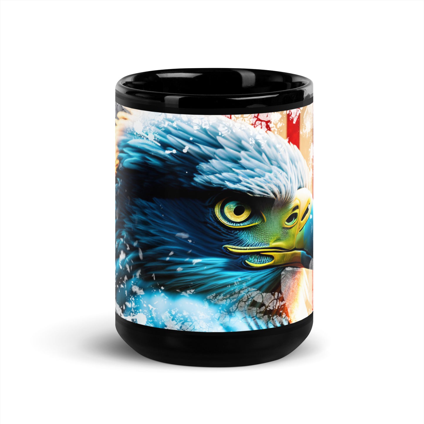 Ceramic Mug Black "American Eagle"