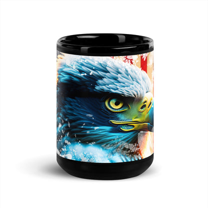 Ceramic Mug Black "American Eagle"