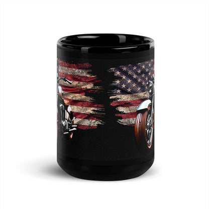 Ceramic Mug Black "American Biker"