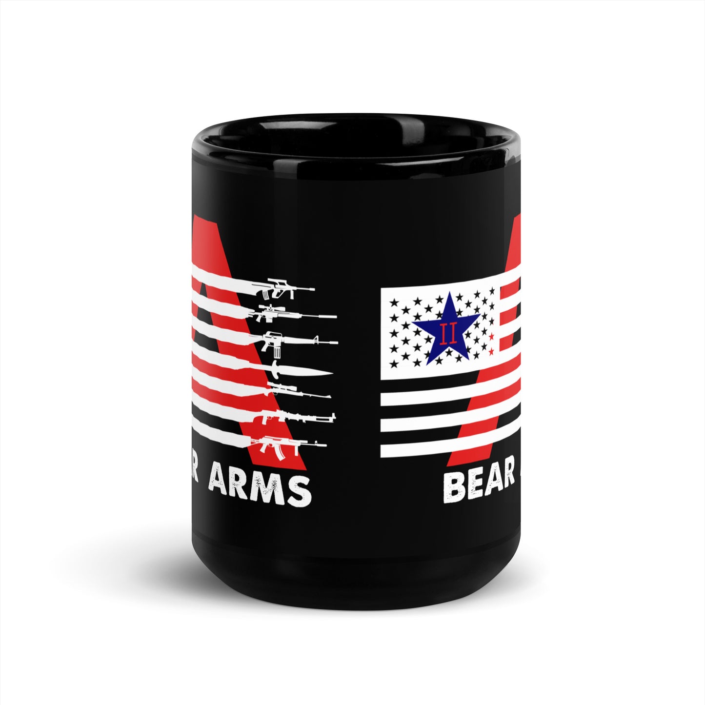 Ceramic Mug Black "Bear Arms"