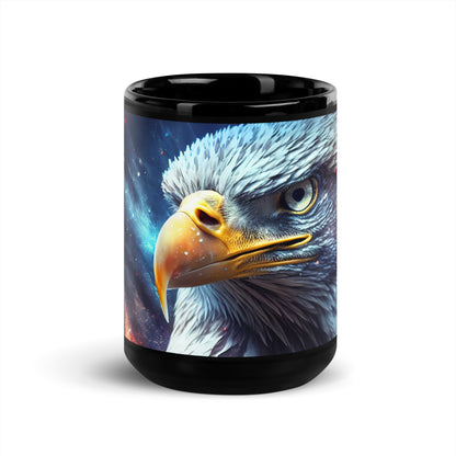 Ceramic Mug Black "Glowing Eagle"