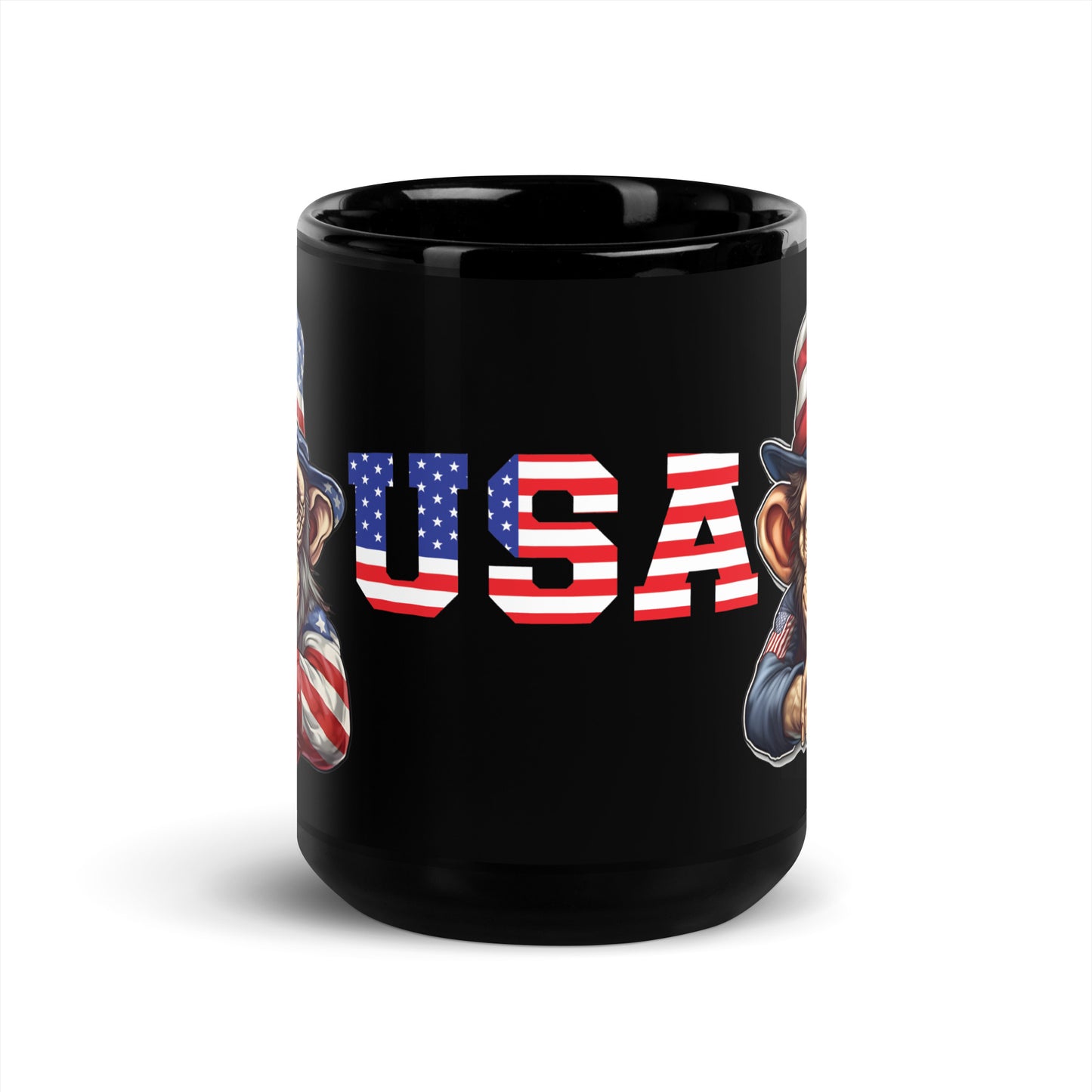 Ceramic Mug Black "USA - Ape's"