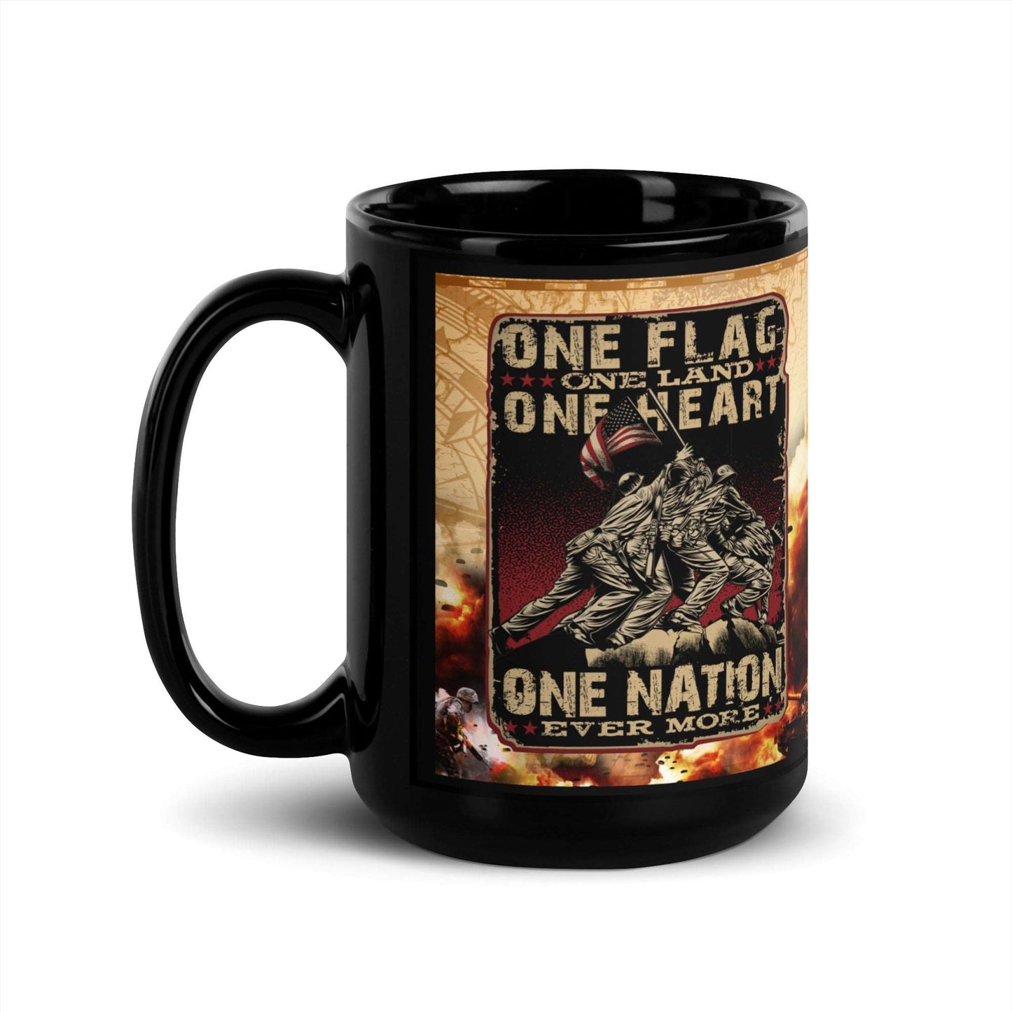 Ceramic Mug Black "One Nation"