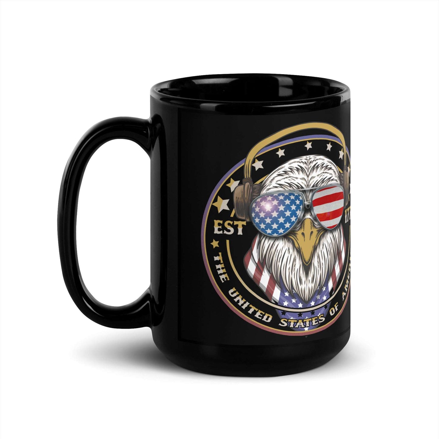 Ceramic Mug Black "Eagle Emblem"