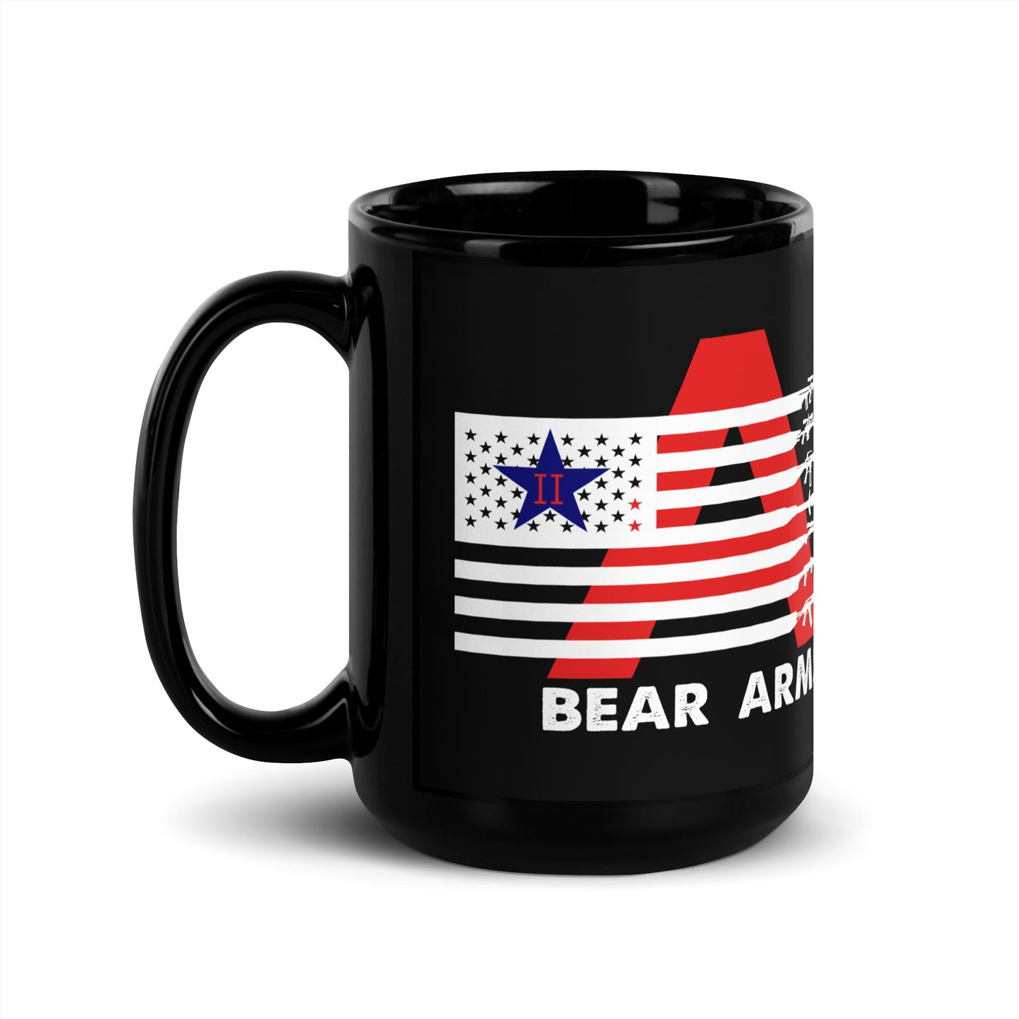 Ceramic Mug Black "Bear Arms"