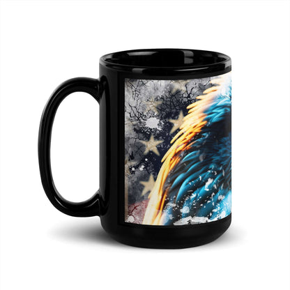 Ceramic Mug Black "American Eagle"