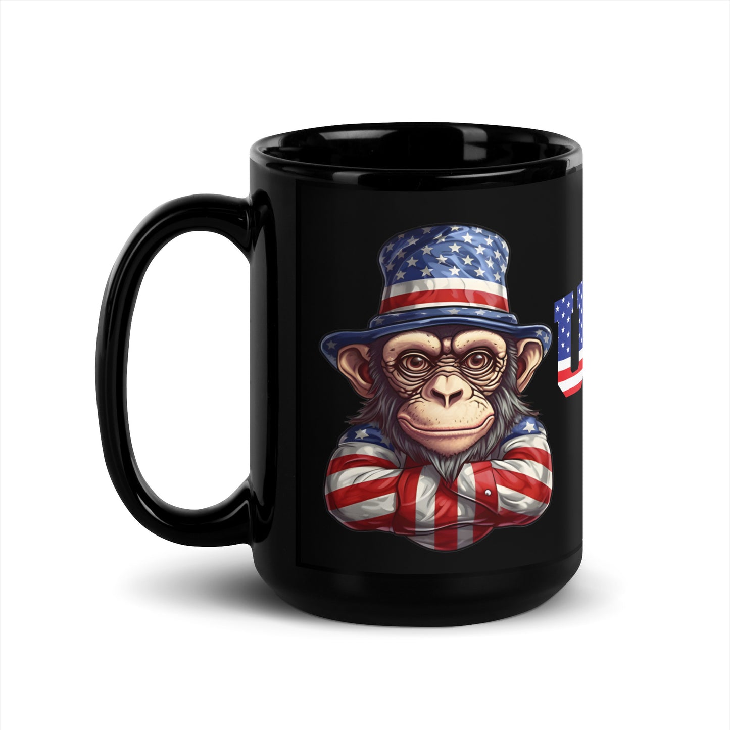 Ceramic Mug Black "USA - Ape's"