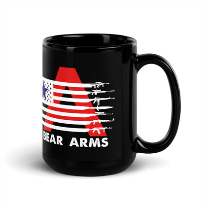 Ceramic Mug Black "Bear Arms"