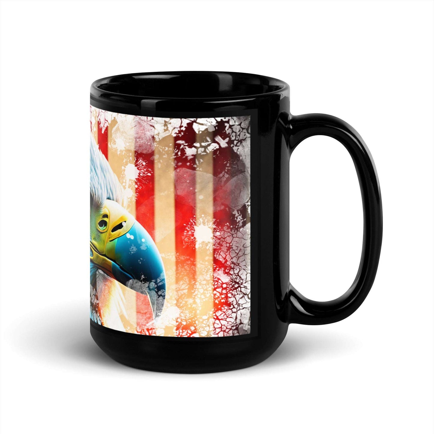 Ceramic Mug Black "American Eagle"