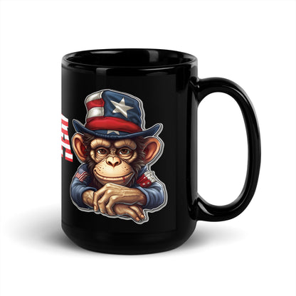 Ceramic Mug Black "USA - Ape's"