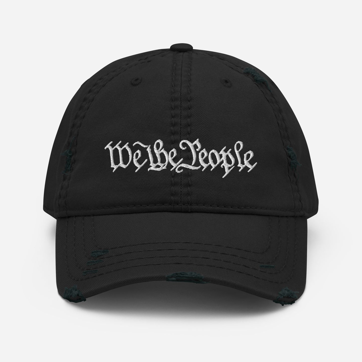 Distressed Dad Hat - "We the People"