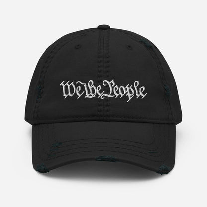 Distressed Dad Hat - "We the People"