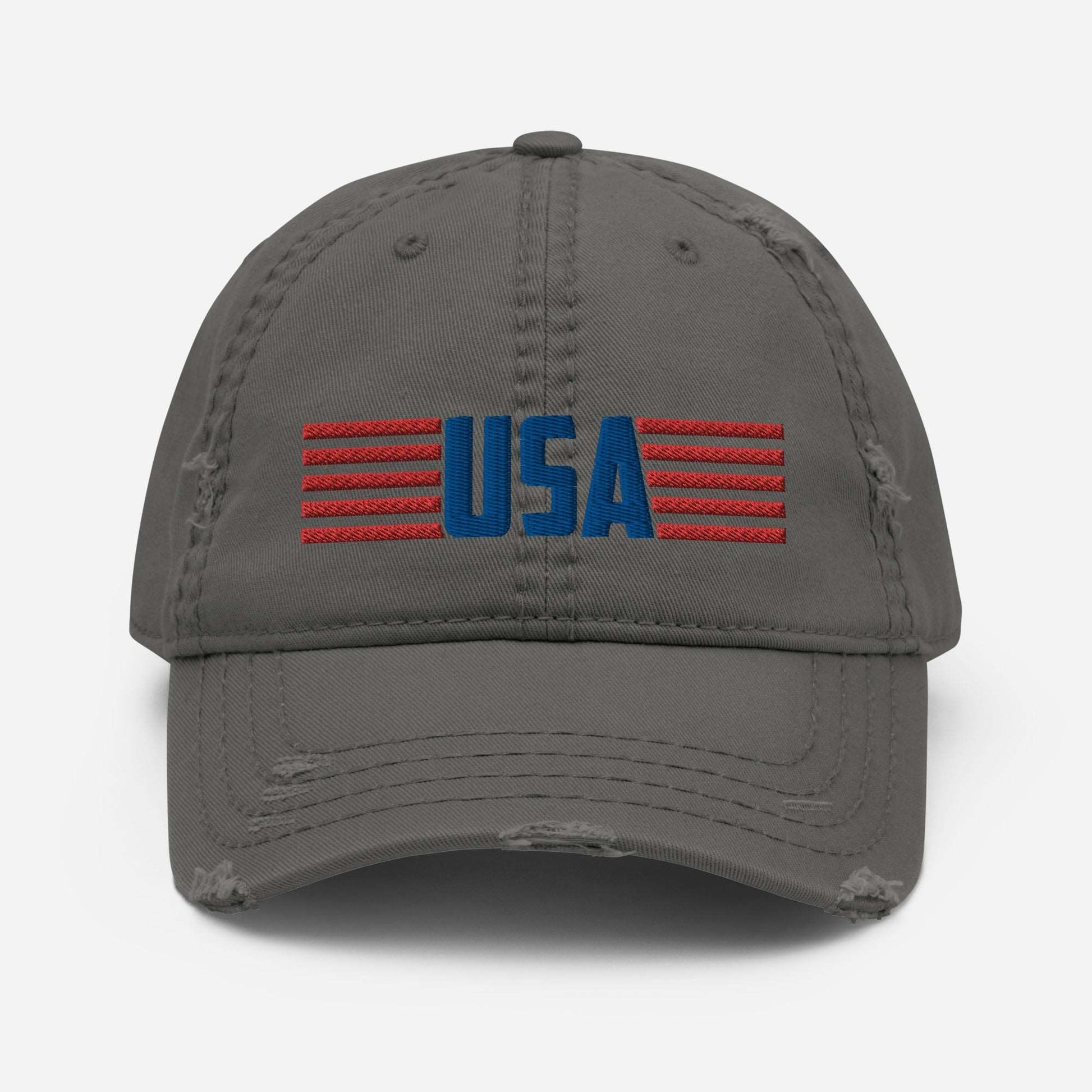 Distressed Dad Hat - "USA"