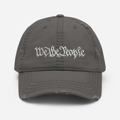 Distressed Dad Hat - "We the People"