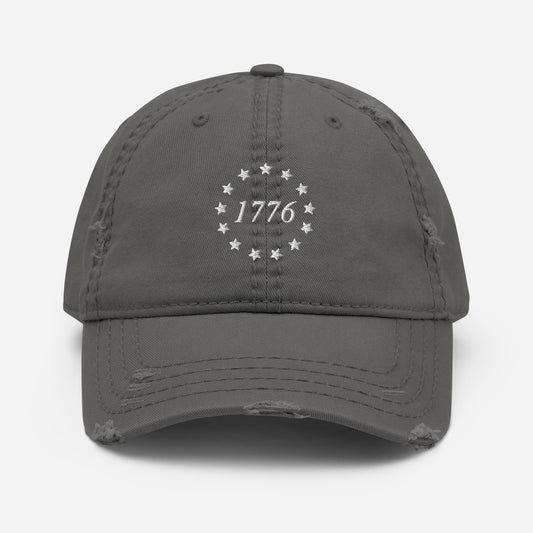 Distressed Dad Hat - "1776"