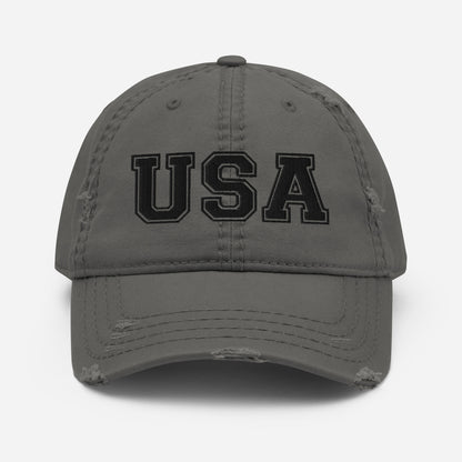 Distressed Dad Hat - "USA"