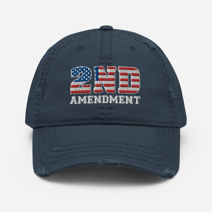 Distressed Dad Hat - "2nd Amendment"