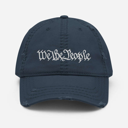 Distressed Dad Hat - "We the People"