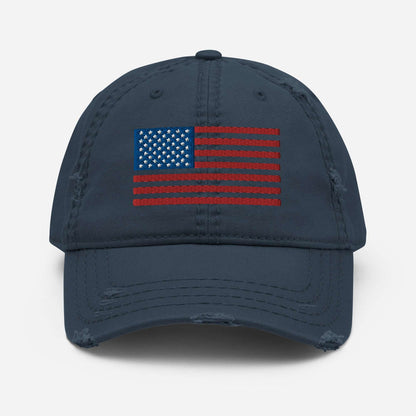 Distressed Dad Hat - "USA"