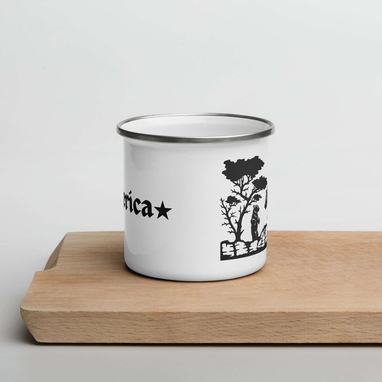 Enamel Mug "Grizzly with Cub"