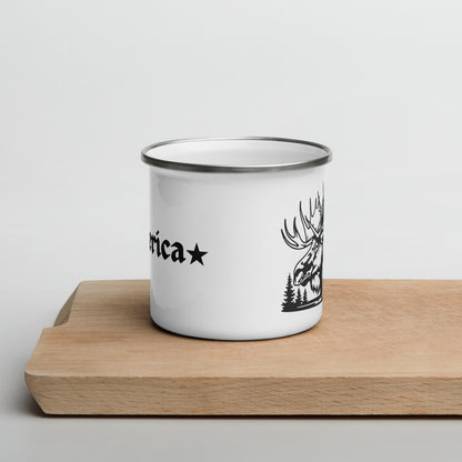 Enamel Mug "Moose in the Wild"