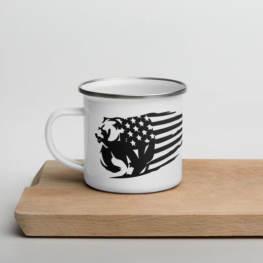 Enamel Mug "Grizzly Flag"