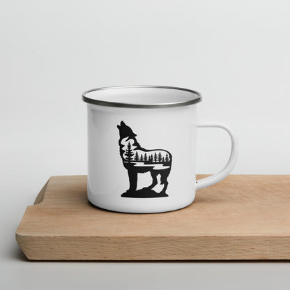 Enamel Mug "Wild Wolf"