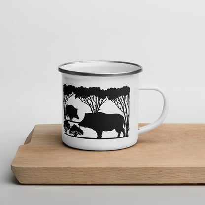 Enamel Mug "Boar in the Wild"