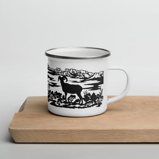 Enamel Mug "wild Barbary Sheep"