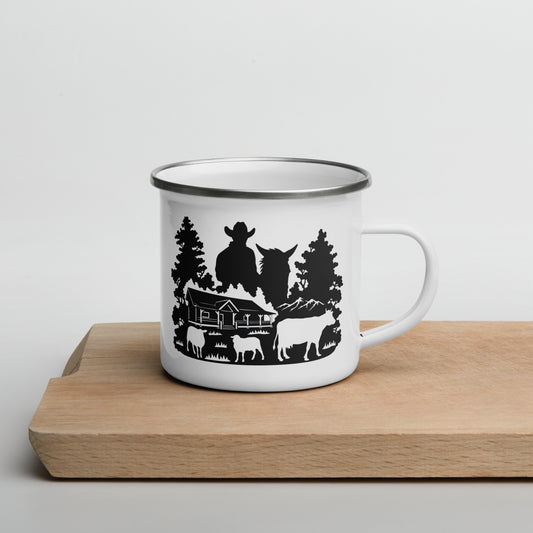 Enamel Mug "Country Lifestyle"