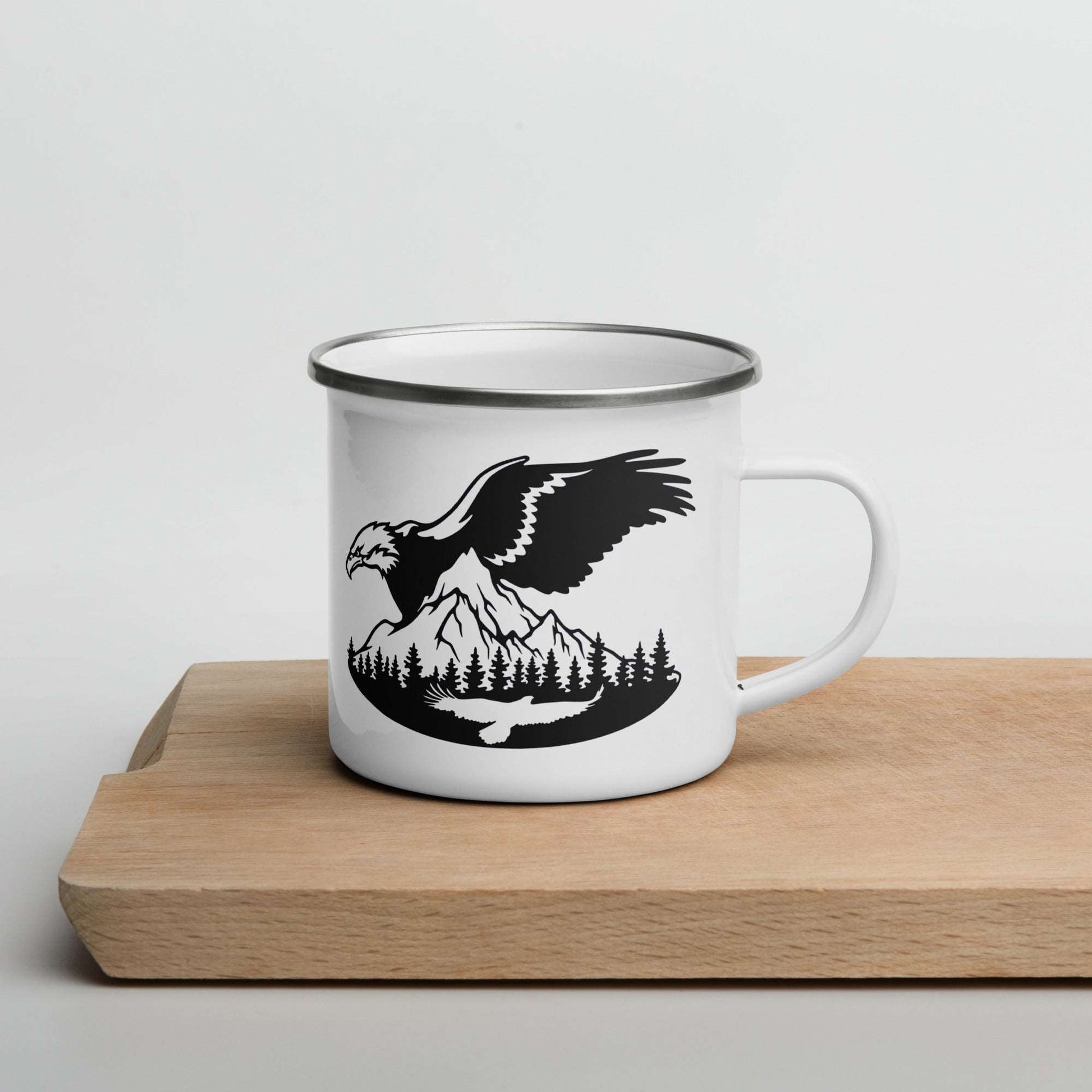 Enamel Mug "Eagle in the Wild"