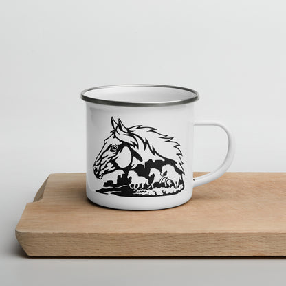 Enamel Mug "wild Mustangs"