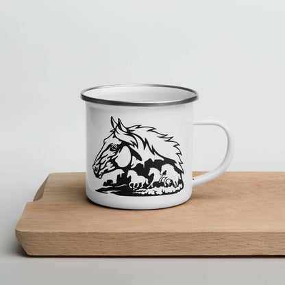 Enamel Mug "wild Mustangs"