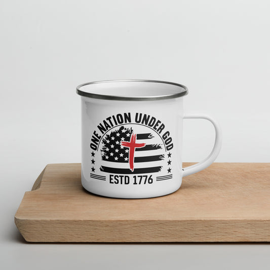 Enamel Mug "One Nation Under God"