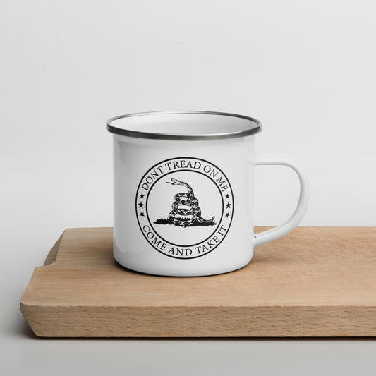 Enamel Mug "Dont Tread On Me"